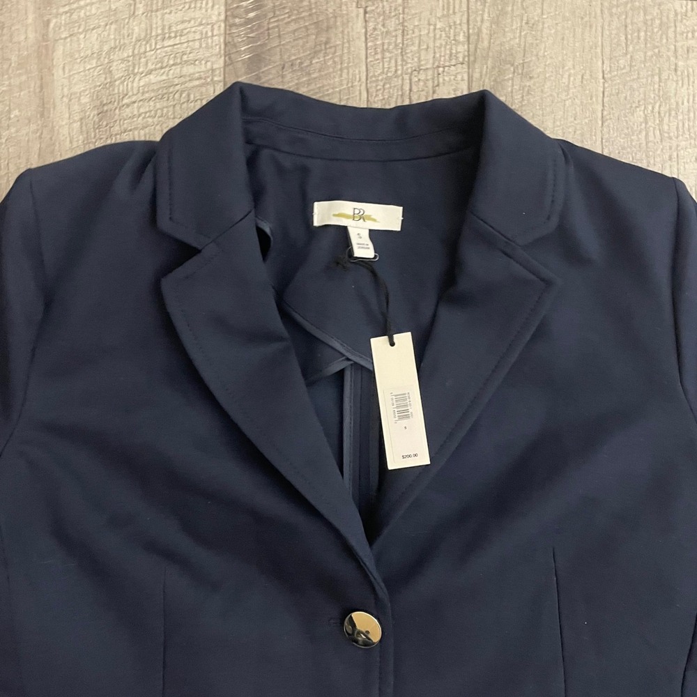 Banana Republic Womens Navy Blue Blazer Jacket 603618-00-1 Size S‎ NEW - Picture 2 of 7